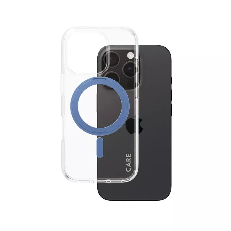 Capa PanzerGlass 1317 capa para telemóvel azul transparente para iPhone 16 Pro 6,3 polegadas