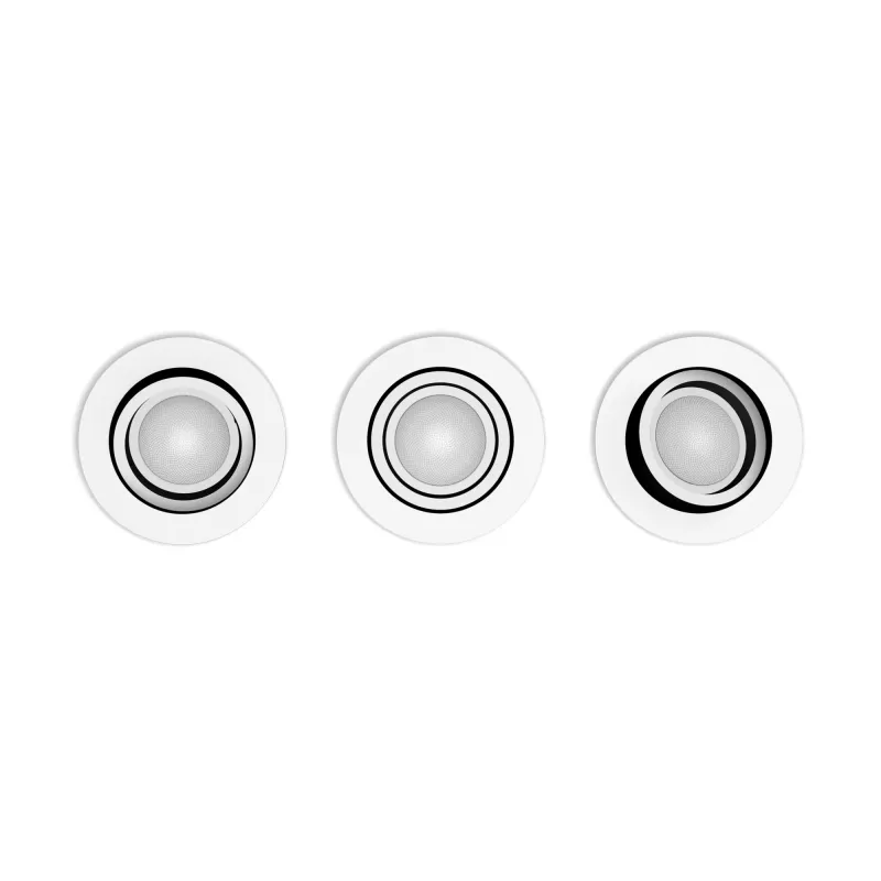 Philips Hue White and Colour Ambience 3-pack Centura focos embutidos