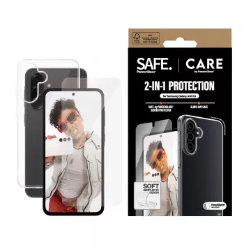 PanzerGlass CARE conjunto 2 em 1 para Samsung Galaxy A35 5G – proteção de ecrã e capa de proteção