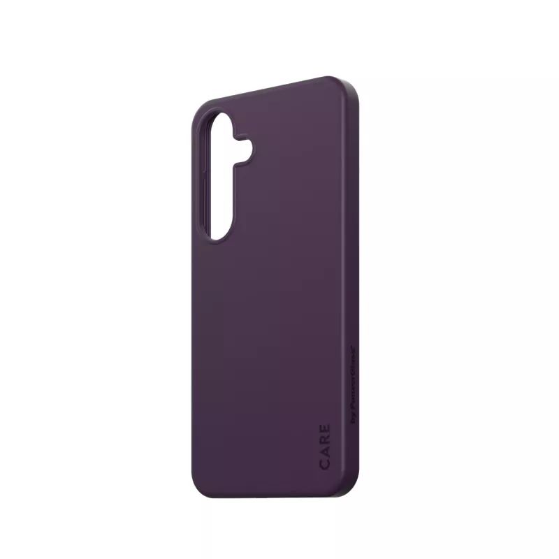 Capa PanzerGlass CARE™ by ® Case Plum roxa com compatibilidade Qi Samsung Galaxy S25+