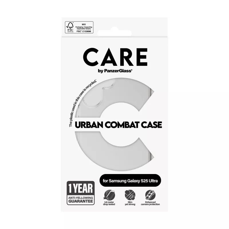 Capa PanzerGlass CARE™ by ® Urban Combat transparente Samsung Galaxy S25 Ultra