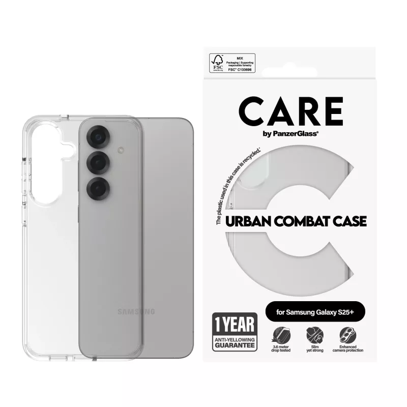 Capa PanzerGlass CARE™ by ® Urban Combat transparente Samsung Galaxy S25+