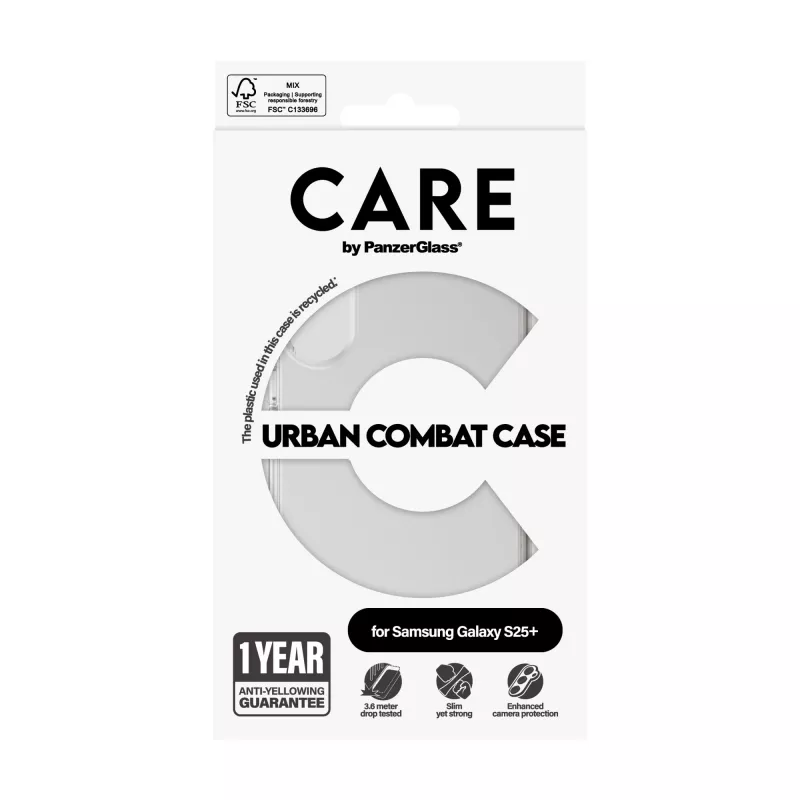 Capa PanzerGlass CARE™ by ® Urban Combat transparente Samsung Galaxy S25+