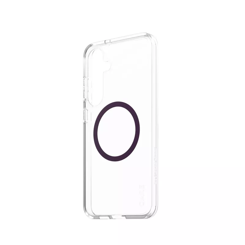 Capa PanzerGlass CARE Urban Combat transparente Plum Purple Qi Samsung Galaxy S25+