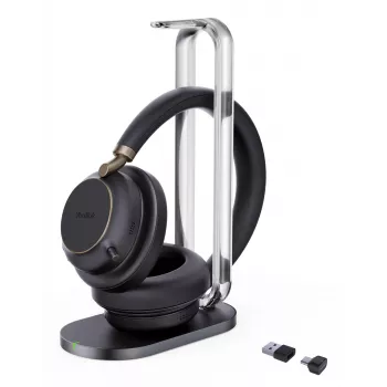 Yealink BH76 Plus com estação de carregamento Teams preto auscultador USB-C/A