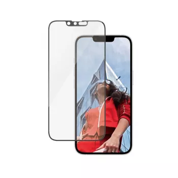 Película de proteção de ecrã PanzerGlass iPhone 16e 14 13 13 Pro Ultra-Wide Fit resistente a riscos e choques