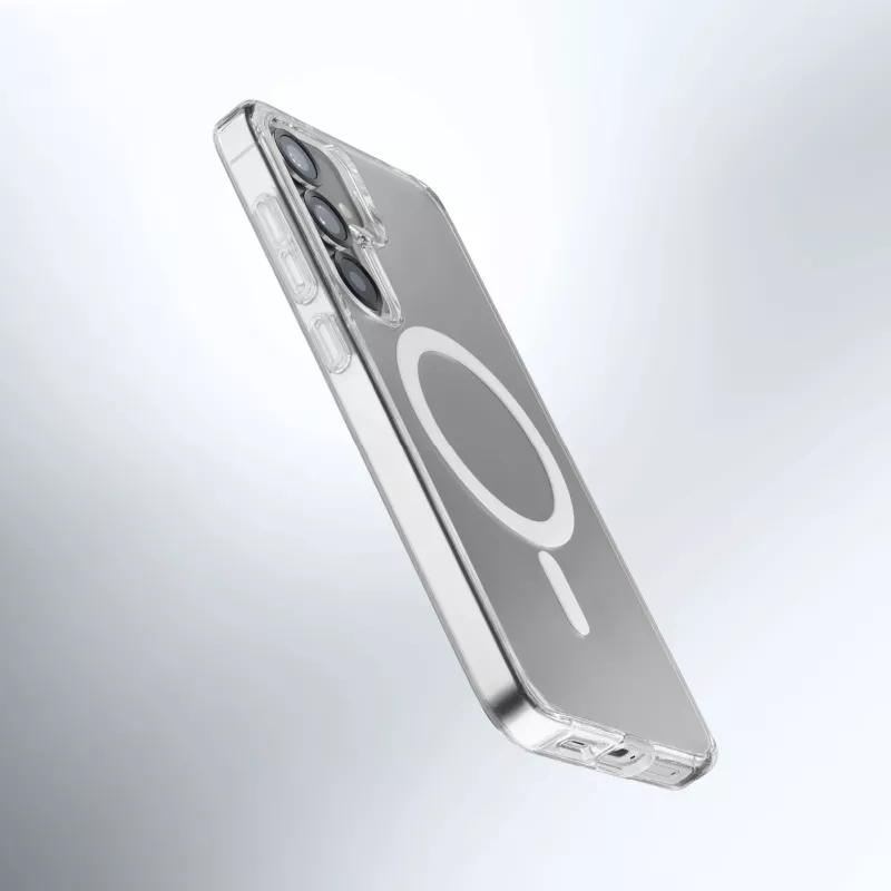 Cellularline Gloss Mag – capa magnética para Galaxy S25 para carregar e fixar no carregador MagSafe