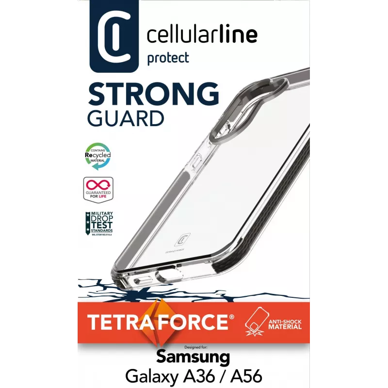 Capa Cellularline TETRACGALA36T para Samsung Galaxy A36/A56 16,8 cm transparente