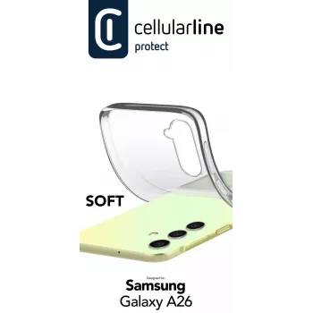Capa Cellularline SOFTGALA26T para Samsung Galaxy A26 transparente
