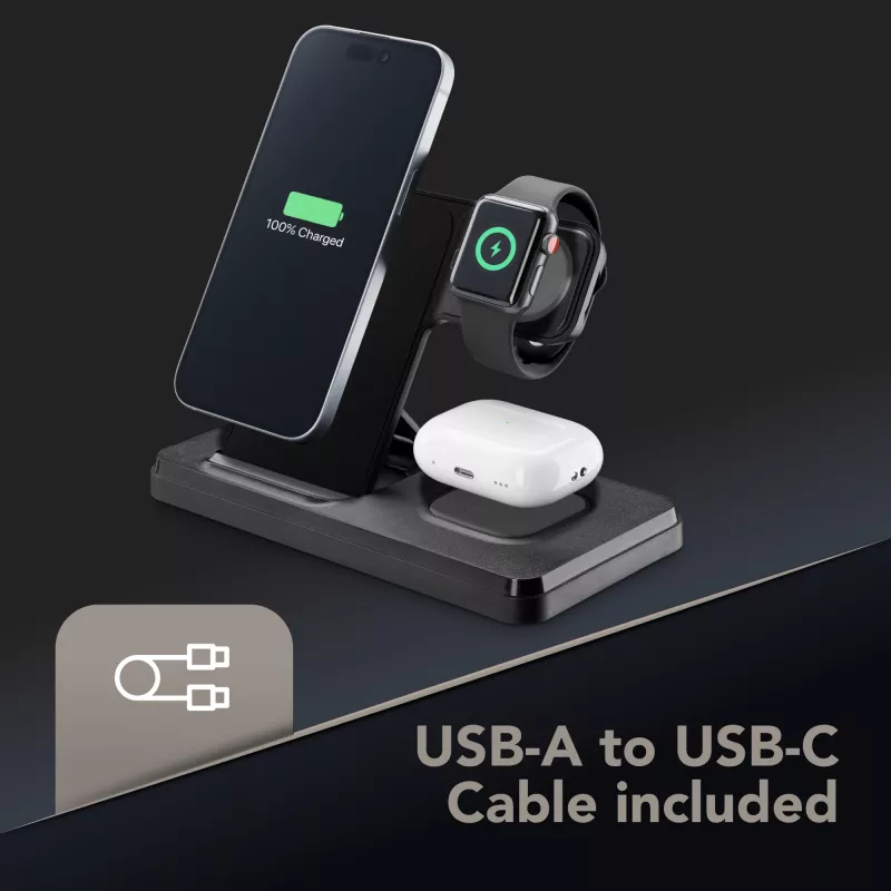 Tech Pop base de acoplagem para smartwatch/smartphone preto