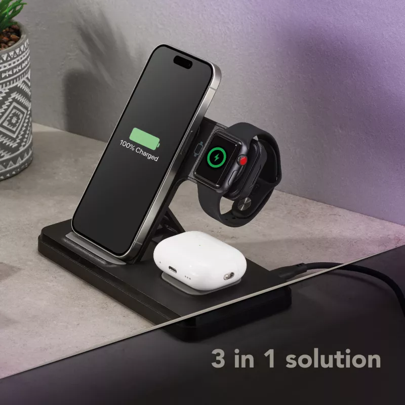 Tech Pop base de acoplagem para smartwatch/smartphone preto