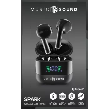 Music Sound SPARK auricolare TWS com ecrã LED