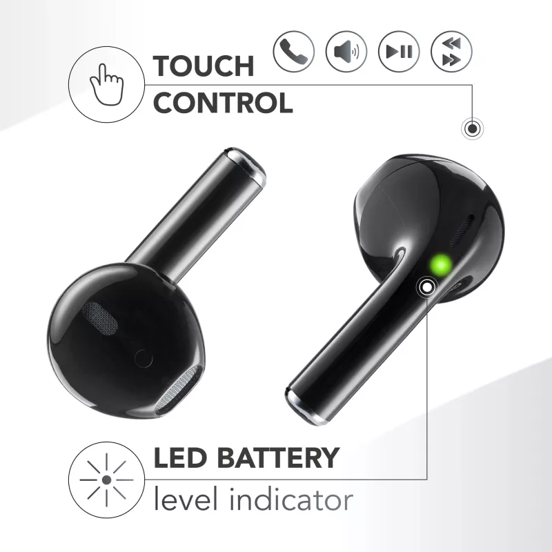 Music Sound SPARK auricolare TWS com ecrã LED, True Wireless Stereo (TWS), chamadas/música, 66 g, headset, rosa