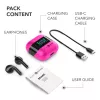 Music Sound SPARK auricolare TWS com ecrã LED, True Wireless Stereo (TWS), chamadas/música, 66 g, headset, rosa