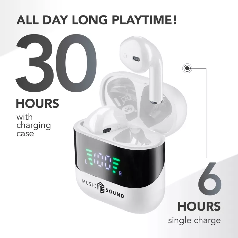 Music Sound SPARK auricolare TWS com ecrã LED
