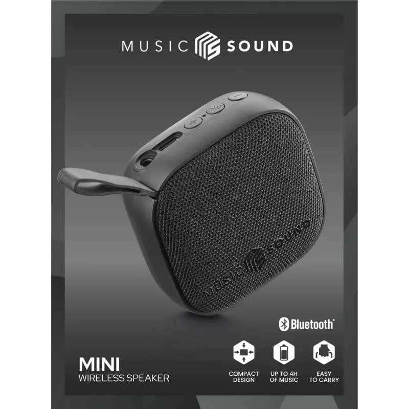 Music Sound altifalante sem fios mini compacto e colorido altifalante Bluetooth 3 Watt
