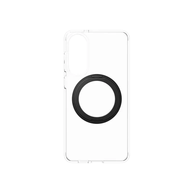 Capa transparente PanzerGlass CARE com suporte preto e Qi Samsung Galaxy S25 Edge