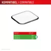 Película de proteção de ecrã Displex Unbreakable Full Cover Smart Glass para Apple Watch 45mm (Series 9/8/7), pack de 2, ultradelgada sem moldura