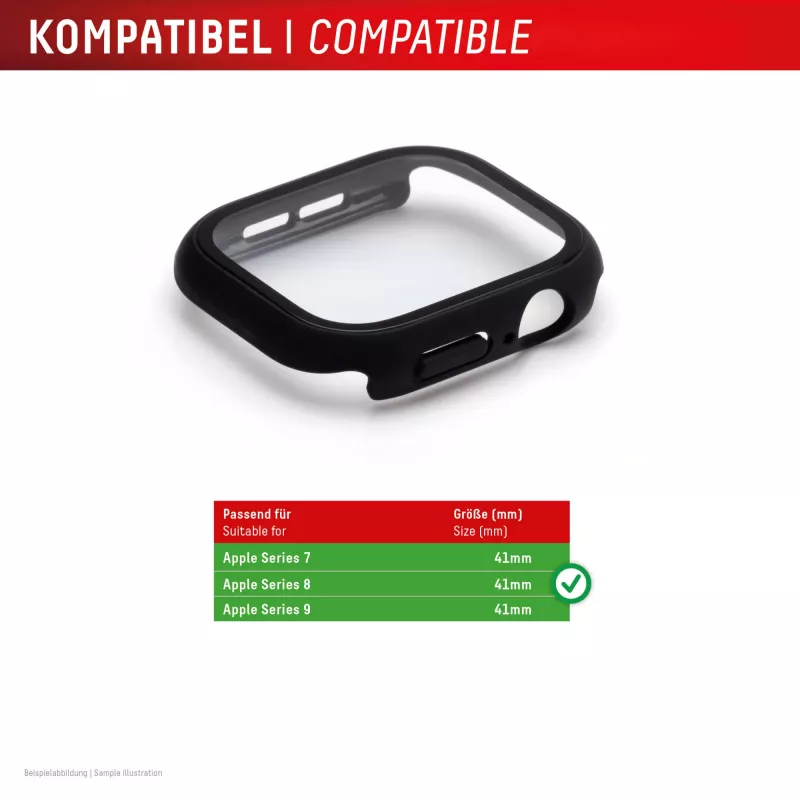 E.V.I Displex Full Body película de proteção de ecrã para Apple Watch Series 7/8/9 41 mm, preta