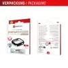 Vidro temperado Displex 10H para Apple Watch 9/8/7 (45 mm), capa de corpo inteiro, IP68, Snap-On, preto mate