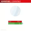 Vidro 9H Displex Galaxy Watch 7/6 (44mm), pack de 2, ultrafino, sem moldura, anti-impressões digitais, made in Germany