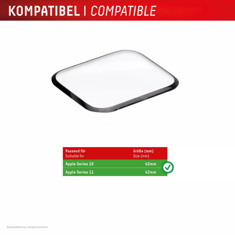 Displex 02144 Watch Glass FC protetor de ecrã para Apple Watch Series 10 (42 mm)