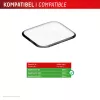 Vidro de proteção de cobertura total inquebrável Displex Apple Watch SE3/SE2/SE (40mm), pack de 2, ultrafino, sem moldura, Eco Mount