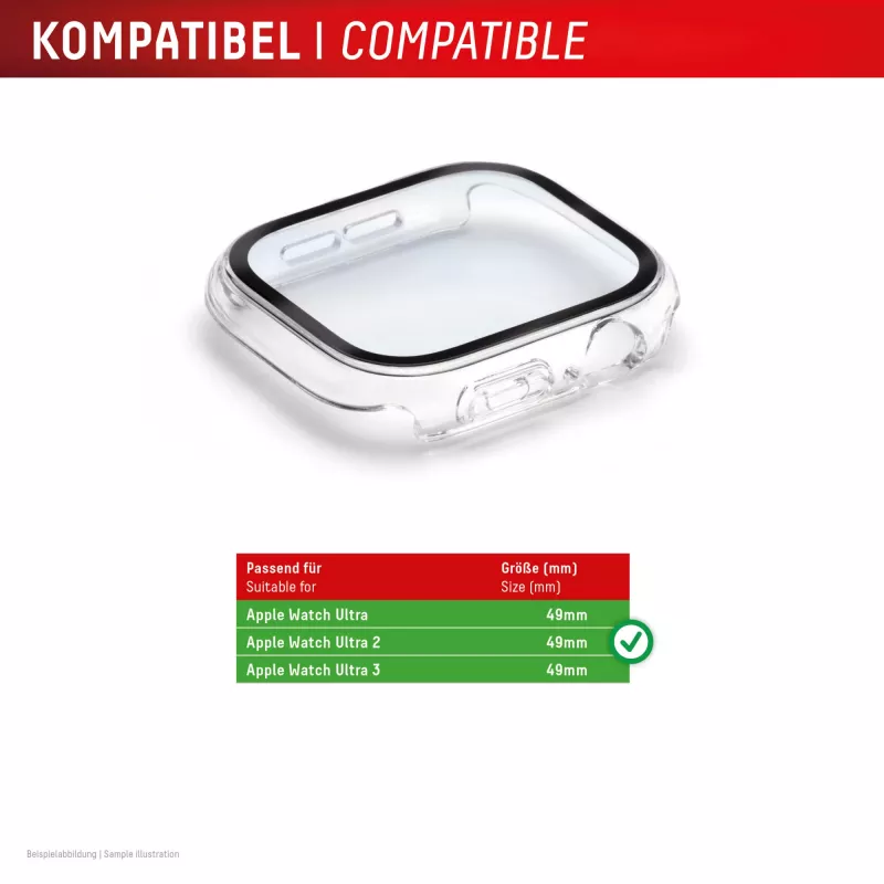 E.V.I Displex Full Body película de proteção de ecrã para Apple Watch Ultra (2/3) 49 mm, transparente