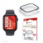 Vidro temperado Displex 10H para Apple Watch SE3/SE2/SE (40 mm), capa de corpo inteiro, IP68, Snap-On, transparente