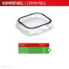 Displex 02136 capa de proteção total para Apple Watch SE (2/3) (40 mm), transparente