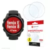 Vidro de proteção de ecrã Compulocks Displex 9H para Garmin fenix 8 / fenix E (47 mm) – pack de 2, ultrafino, sem moldura, anti-sujidade