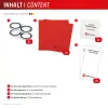 Vidro para lentes da câmara Displex Full Cover iPhone 16/16 Plus/17, 10H, proteção total da câmara, montagem rápida, pack de 2