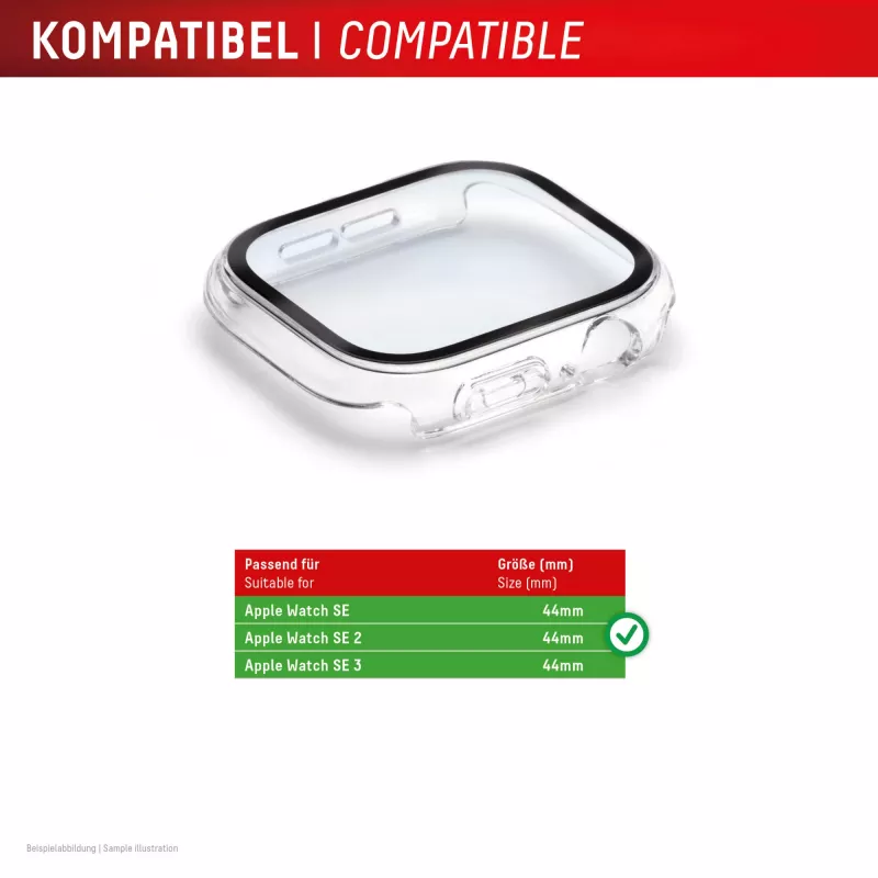 E.V.I Displex Full Body película de proteção de ecrã para Apple Watch SE (2/3) 44 mm, transparente