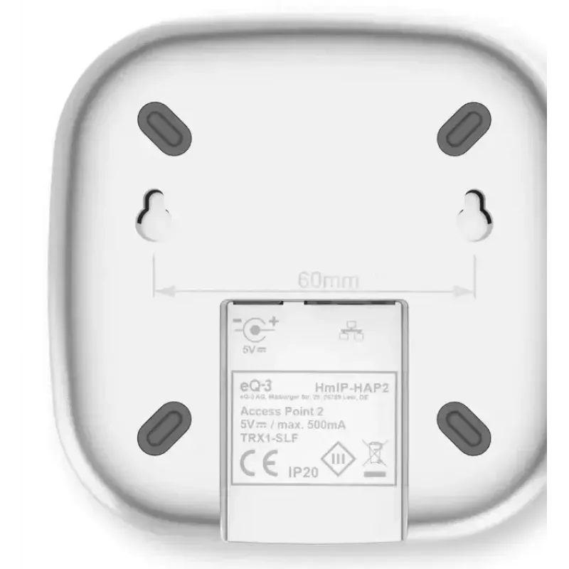 Ponto de acesso sem fios HomeMatic Access Point 2 HmIP-HAP2 branco para configuração e controlo de sistemas HomeMatic IP