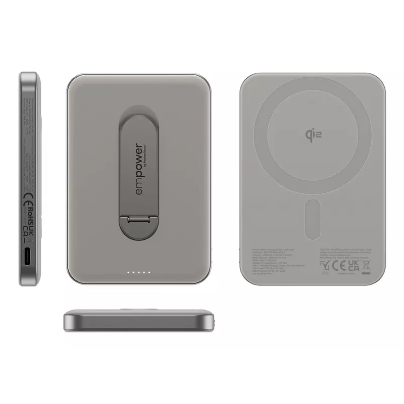Powerbank PanzerGlass empower by empower Bank com Spin Stand 5000mAh Titanium