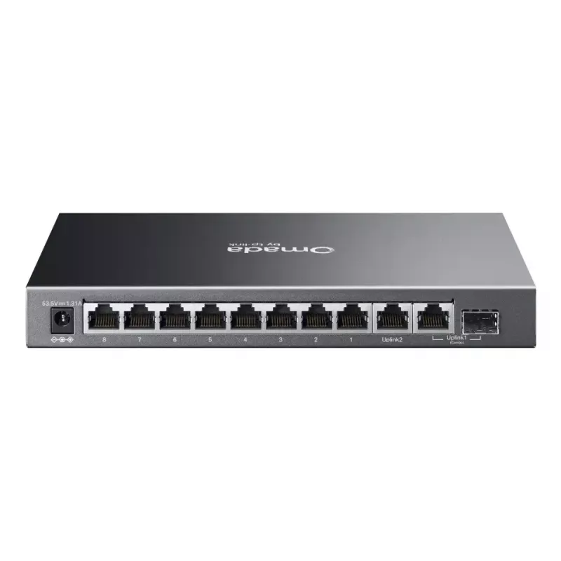 TP-Link Omada ES210GP Switch de rede Gerido L2 Gigabit Ethernet (10/100/1000) Power over Ethernet (PoE) Calha DIN Preto