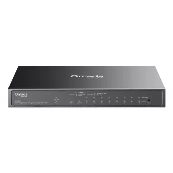 TP-Link Omada ES210GP Switch de rede Gerido L2 Gigabit Ethernet (10/100/1000) Power over Ethernet (PoE) Calha DIN Preto
