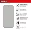Película de proteção de ecrã com filtro de privacidade Displex (10H) para Samsung Galaxy S25 FE/S24 FE, moldura de montagem Eco, filtro de privacidade