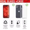 Película de proteção de ecrã Displex (10H) + Capa para Apple iPhone 11, autocolante de montagem, + Capa, vidro temperado, película protetora resistente a riscos