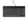 Teclado ergonómico R-Go Tools R-Go Compact Break, teclado compacto com software de pausas, AZERTY (FR), com fios, preto