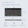 Teclado ergonómico R-Go Tools R-Go Compact Break, teclado compacto com software de pausas, AZERTY (FR), com fios, preto