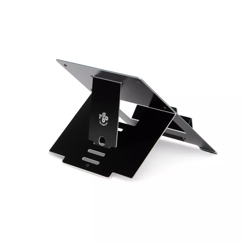 Suporte para portátil R-Go Tools R-Go Riser Flexible, suporte para portátil ajustável e dobrável, ergonómico, alumínio Hylite, preto