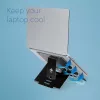 Suporte para portátil R-Go Tools R-Go Riser Flexible, suporte para portátil ajustável e dobrável, ergonómico, alumínio Hylite, preto