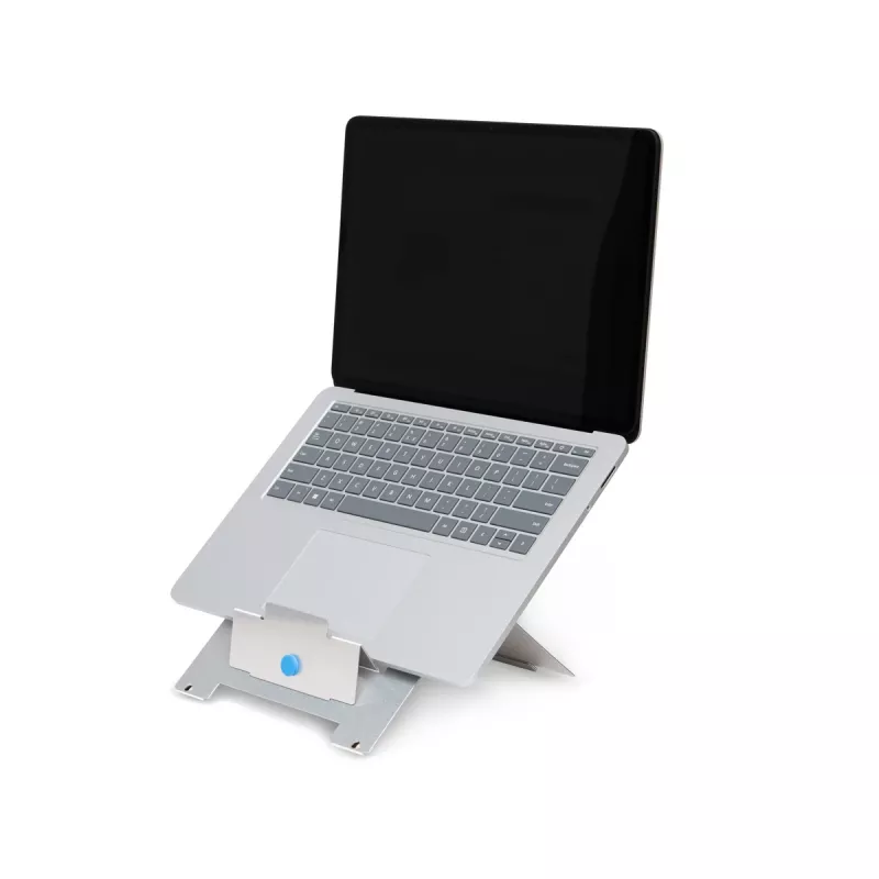 Suporte para portátil R-Go Tools R-Go Riser Flexible, suporte para portátil ajustável e dobrável, ergonómico, alumínio Hylite, prateado