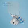 Suporte para portátil R-Go Tools R-Go Riser Flexible, suporte para portátil ajustável e dobrável, ergonómico, alumínio Hylite, prateado