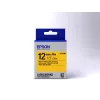 Cassete de etiquetas Epson Pastell LK-4YBP preto/amarelo 12 mm (9 m)