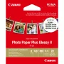 Papel fotográfico Canon PP-201 Glossy II Plus 3,5 x 3,5 polegadas – 20 folhas
