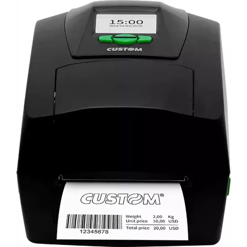 Impressora POS CUSTOM D4 202 com fios térmica direta 203x203 DPI