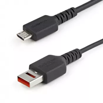 StarTech.com Cabo de carregamento seguro de 1m – USB-A para Micro-USB bloqueador de dados apenas carregamento – Cabo apenas de alimentação para telefone/tablet – Cabo adaptador de proteção USB bloqueador de dados