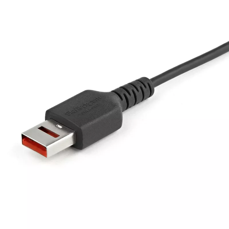 StarTech.com Cabo de carregamento seguro de 1m – USB-A para Micro-USB bloqueador de dados apenas carregamento – Cabo apenas de alimentação para telefone/tablet – Cabo adaptador de proteção USB bloqueador de dados